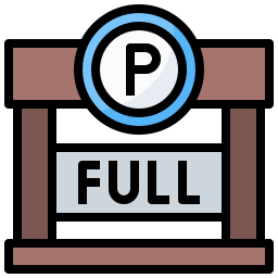 voller parkplatz icon