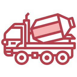 camión mezclador icono