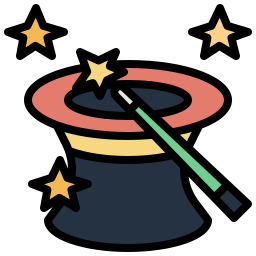 Magician hat icon