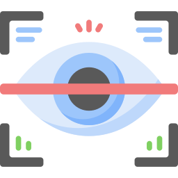 escáner ocular icono
