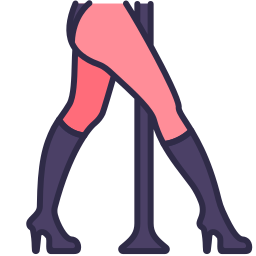Pole dancing icon