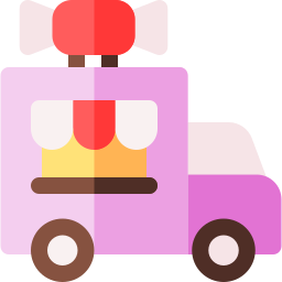 caminhão de doces Ícone