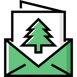 Christmas card icon