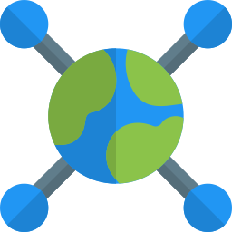 réseau mondial Icône