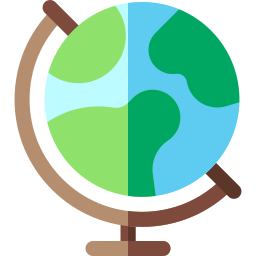 Earth globe icon