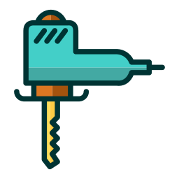 Wood cutter icon