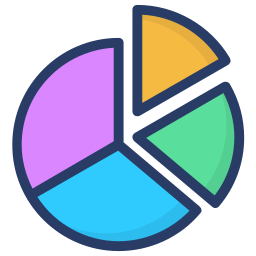 gráfico de torta icono