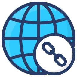 wereldwijde koppeling icoon