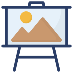 Paint canvas icon