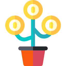 Money growth icon