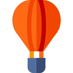 Hot air balloon icon