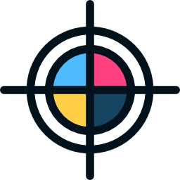 objetivo circular icono