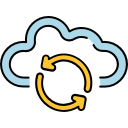 Computing cloud icon