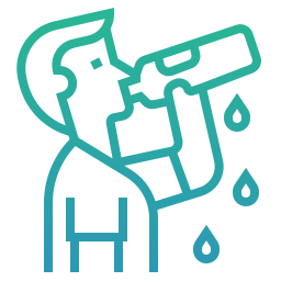 Drink water icon