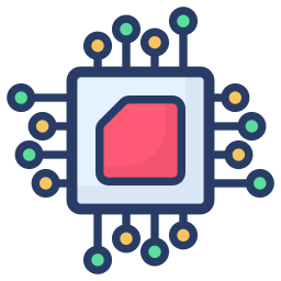 puce électronique Icône