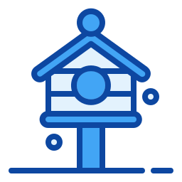 Bird house icon