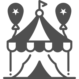 Цирковой шатер иконка