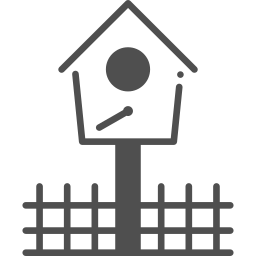 Bird house icon