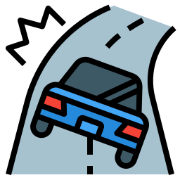 Car accident icon