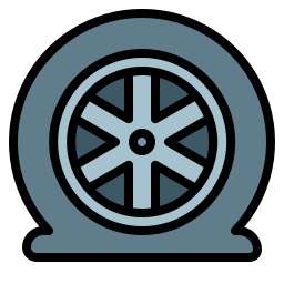 Flat tire icon