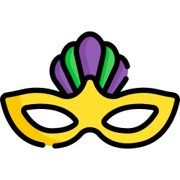 mascara de carnaval Ícone