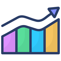 gráfico de crescimento Ícone