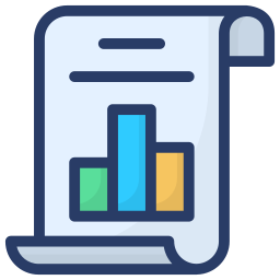 rapport de données Icône