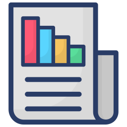 rapport de données Icône