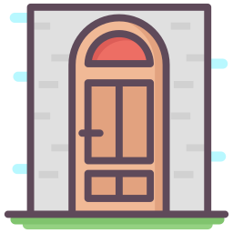 puerta de casa icono