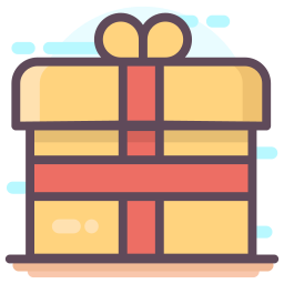 caja de regalo icono