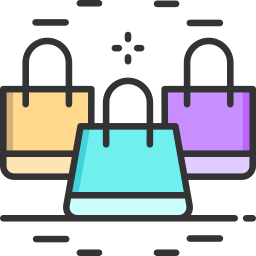 Shopping bags icon