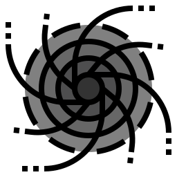 buco nero icona
