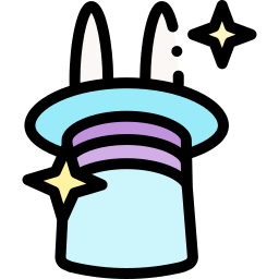 sombrero mágico icono