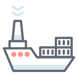 Cargo ship icon