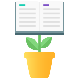 Growing knowledge icon
