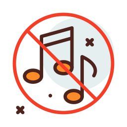 No music icon