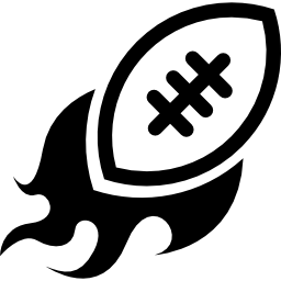 pelota de rugby icono