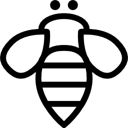 zarys owadów pszczół ikona