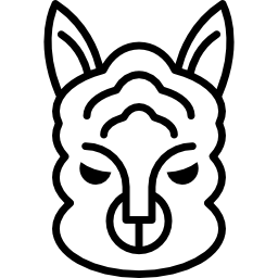 Sheep face outline icon