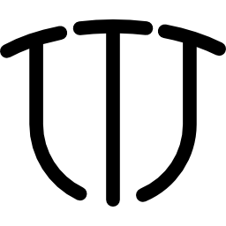 variantes de formas en t icono