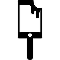 telefon komórkowy przypominający patyczek do lodów ikona