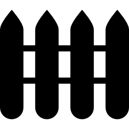 4つのフェンスのシルエット icon