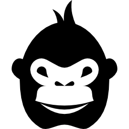 gorilla gezicht icoon