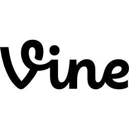 vine teksttype logo icoon