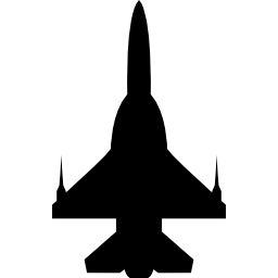 silueta de avión icono