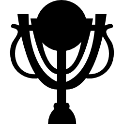 Football trophy silhouette icon