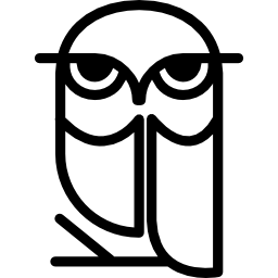Owl side view outline icon