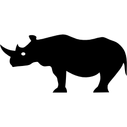 Buffalo side view silhouette icon