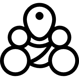 peluche de formas circulares icono