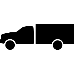 Deliver truck silhouette icon